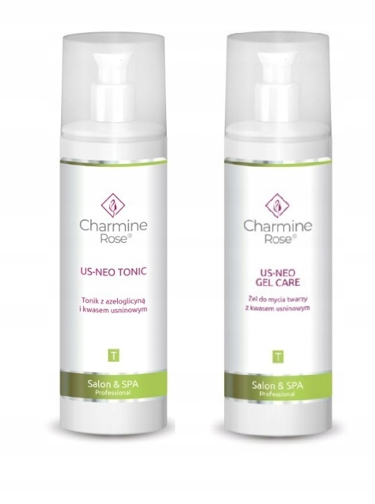 Charmine Rose Us-neo Gel a tonikum Kyseliny Azeloglycin Akné Mastná pleť