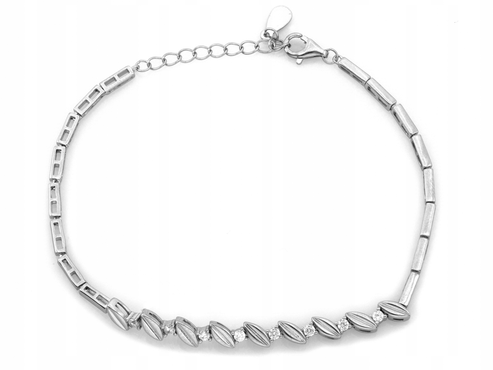 Stříbrný náramek pro ženu 925 se Zirkony, elementární, od klenotníka r20