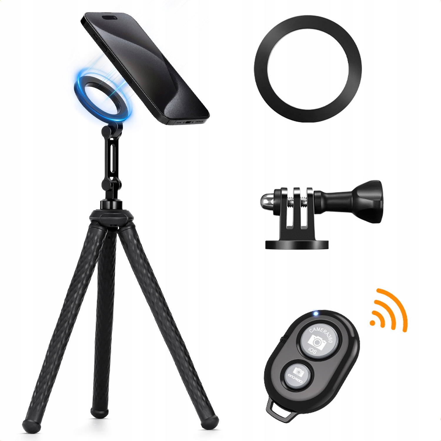 Statyw Magnetyczny Magsafe Selfie Stick do Telefonu Smartfona Pilot K&f