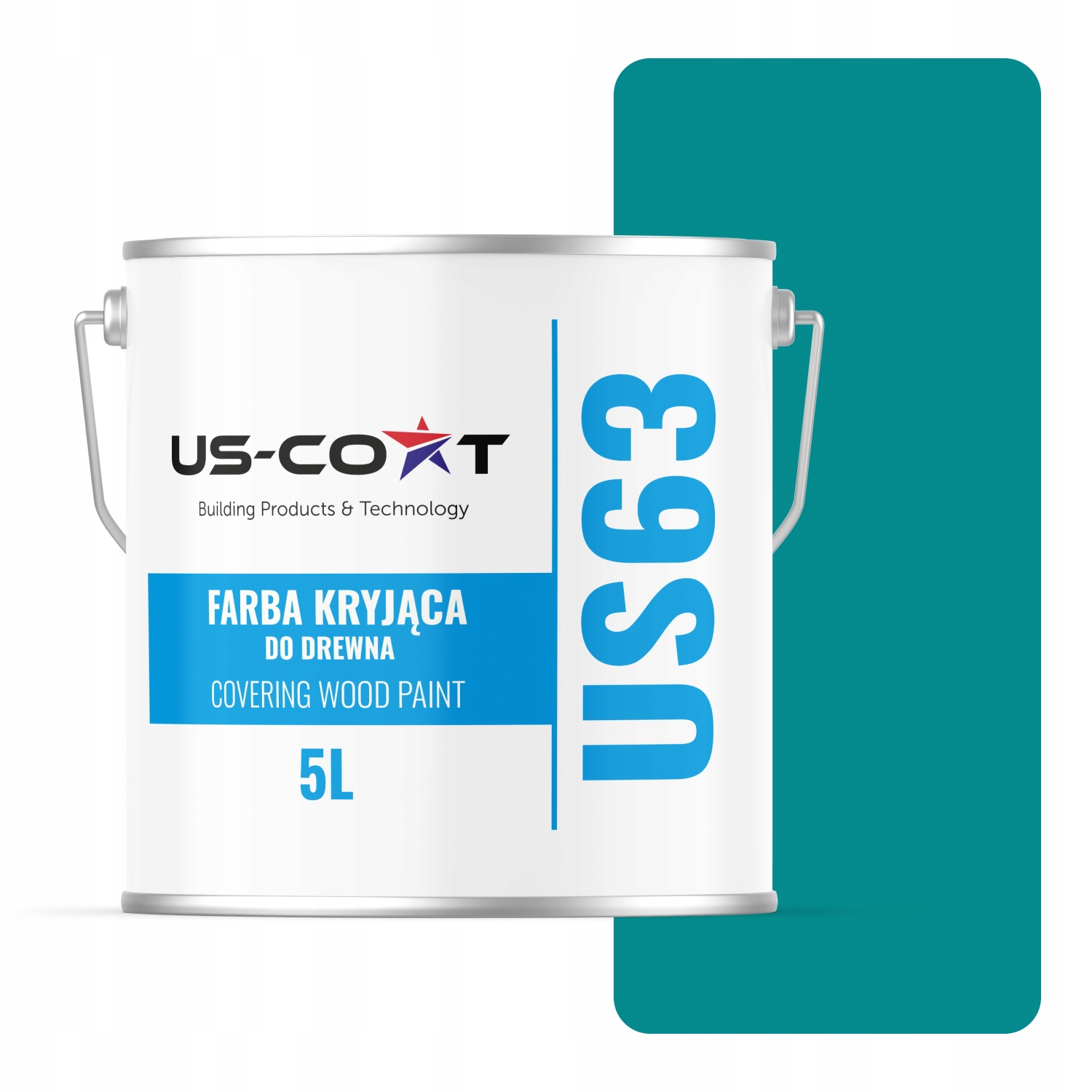 Barva Na Dřevo Kryjící Dveře Renovace Modrá Tyrkysová 5018 Mat 5L