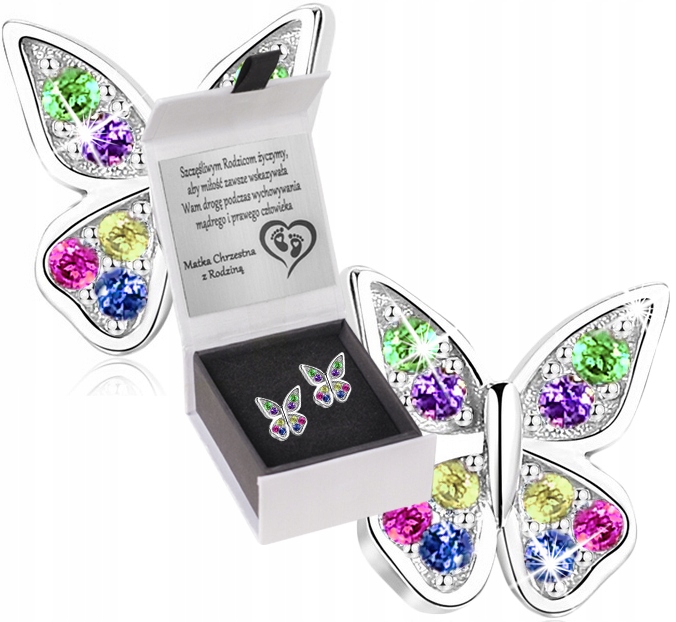 SREBRNE KOLCZYKI 925 DLA DZIECI WKRĘTKI GRAWER