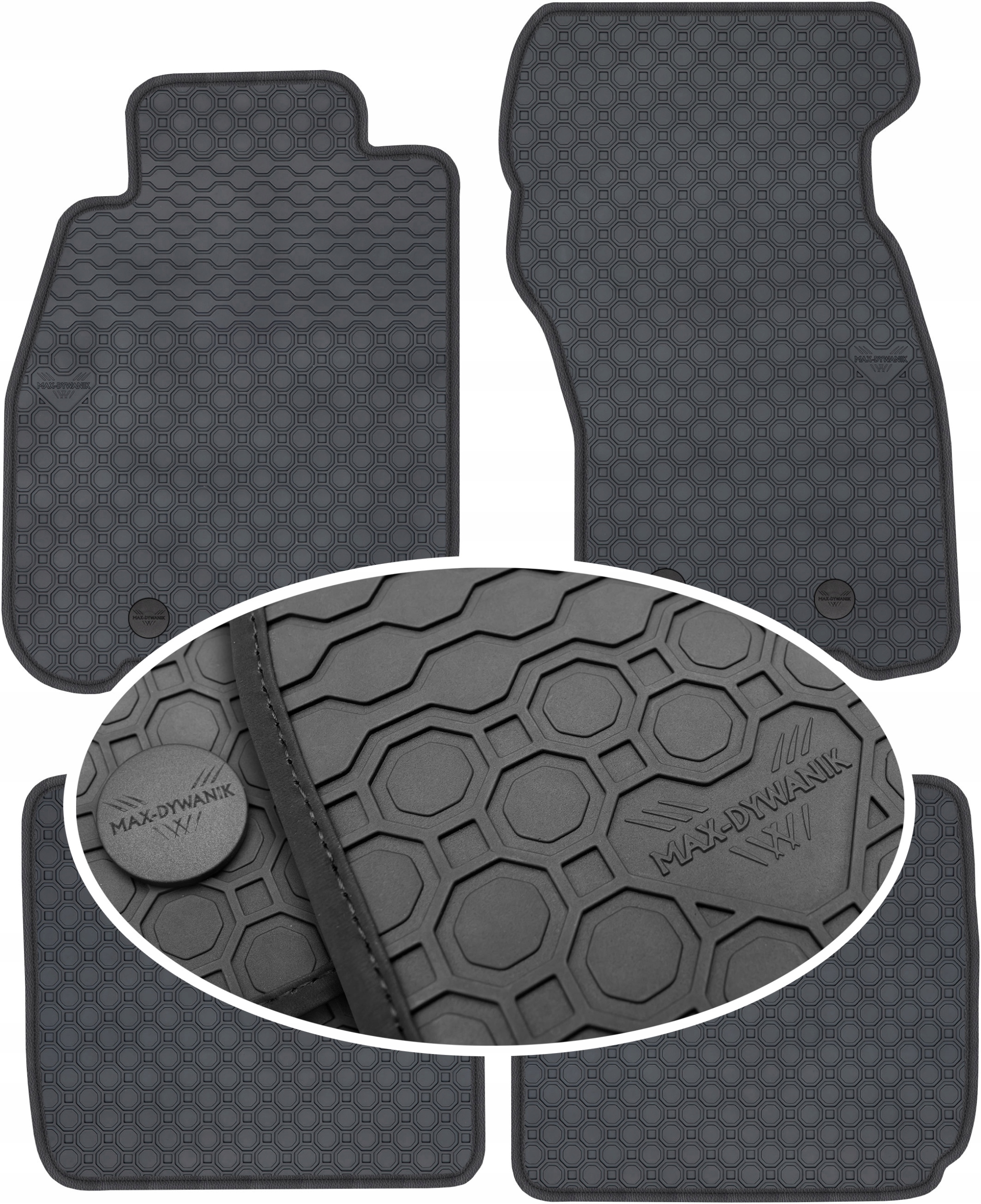 Volvo S40 I Sedan 1996-1999 Gumový koberec PrimeLiner čierny