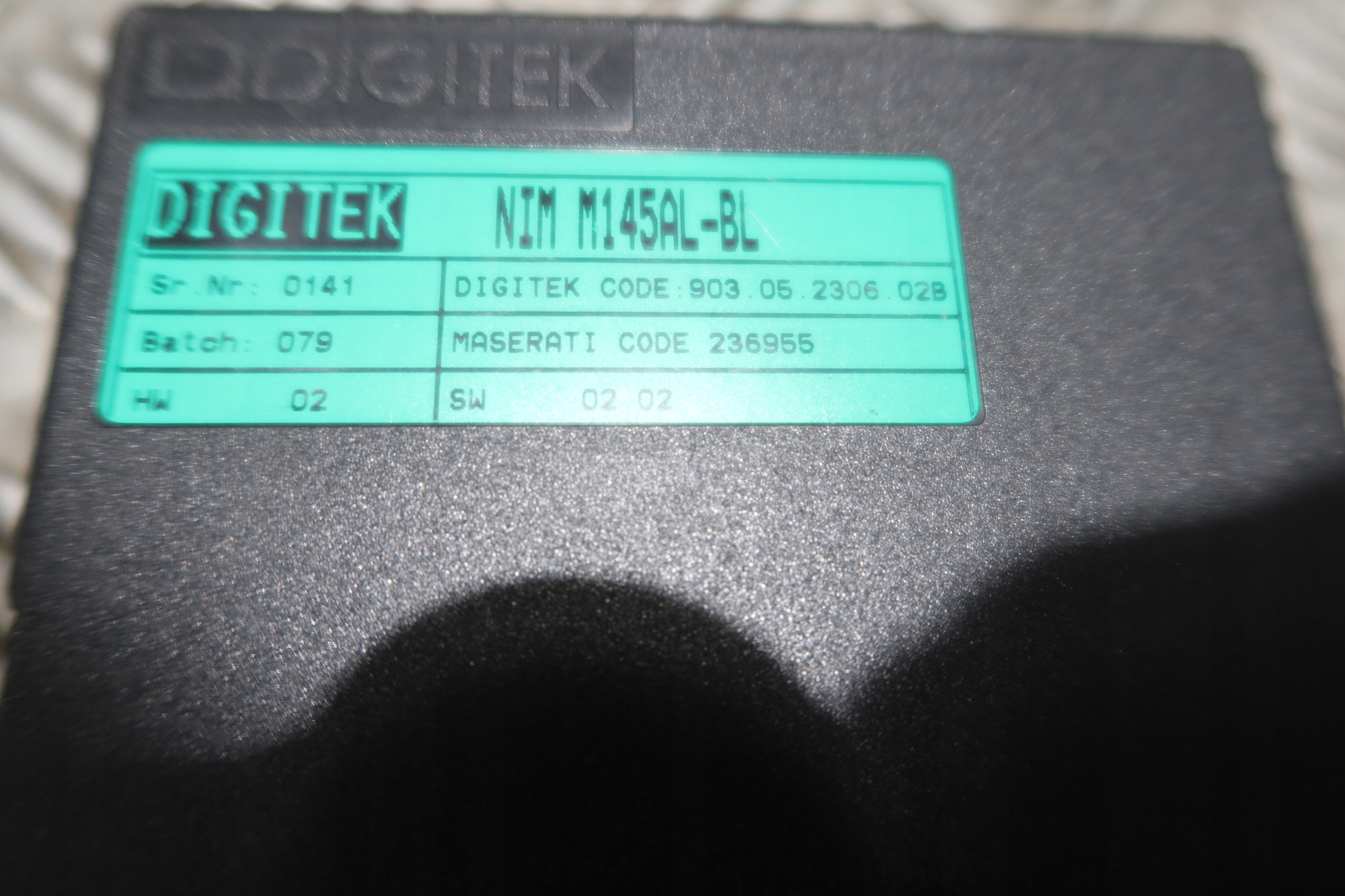 module control unit NIM M145 MASERATI GRANTURISMO 236955