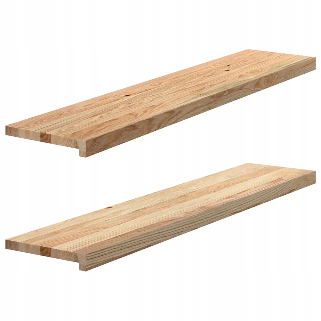 vidaXL Okenní parapety 2 ks neošetřené 120x30x2cm masivní dubové dřevo