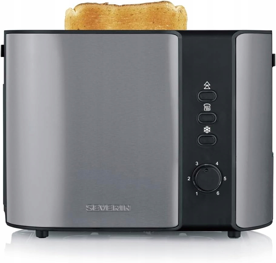 Severin At 9573 Toustovač 800 W 2 tousty Šedý Antracit Rošt na rohlíky