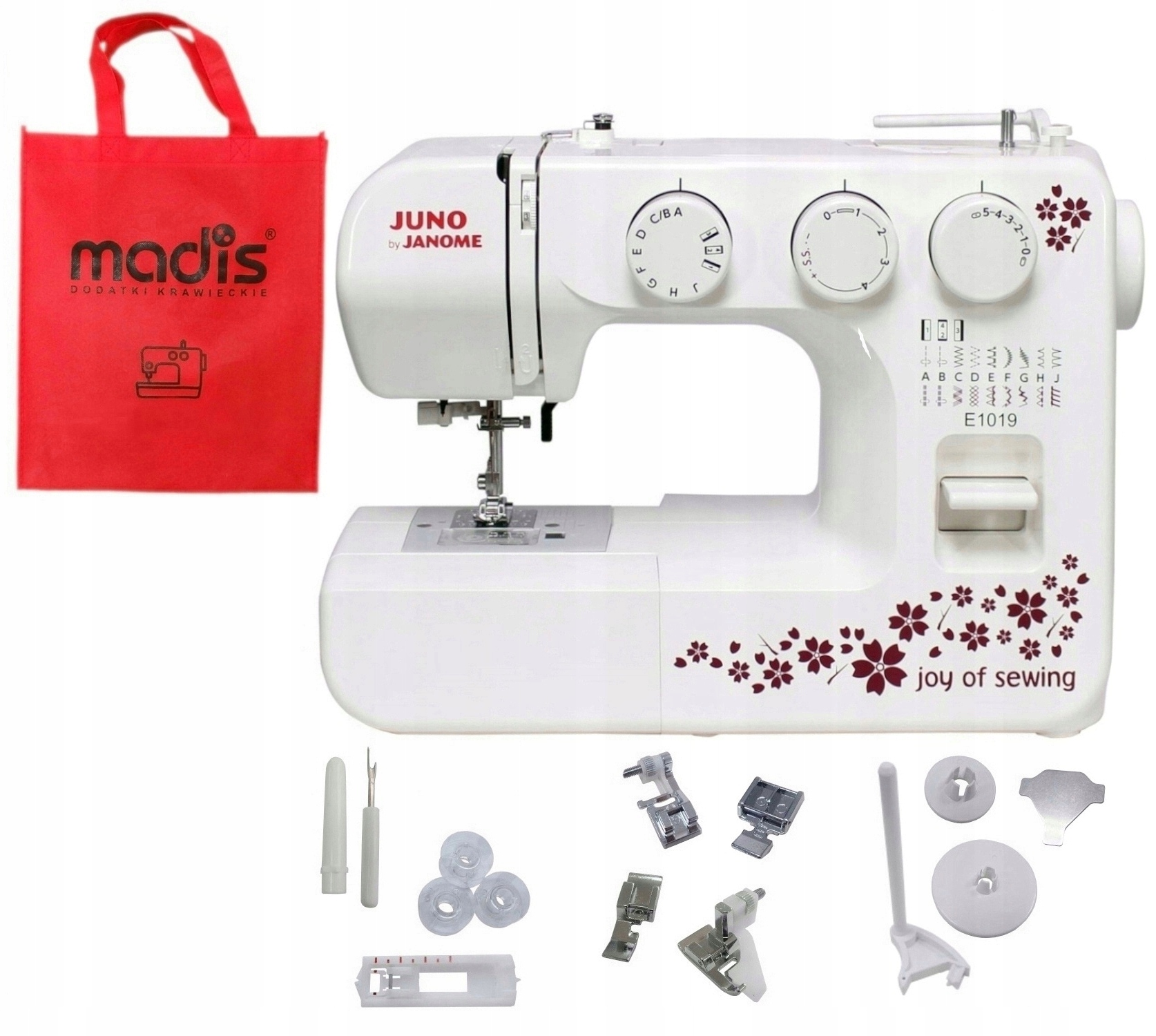 Maszyna do szycia domowa Janome Juno E1019