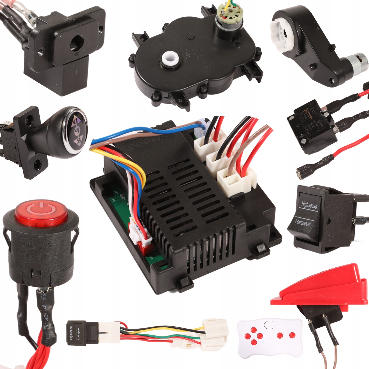 Zestaw linii tramwajowych dla dzieci 2.4G Skrzynia biegów silnika