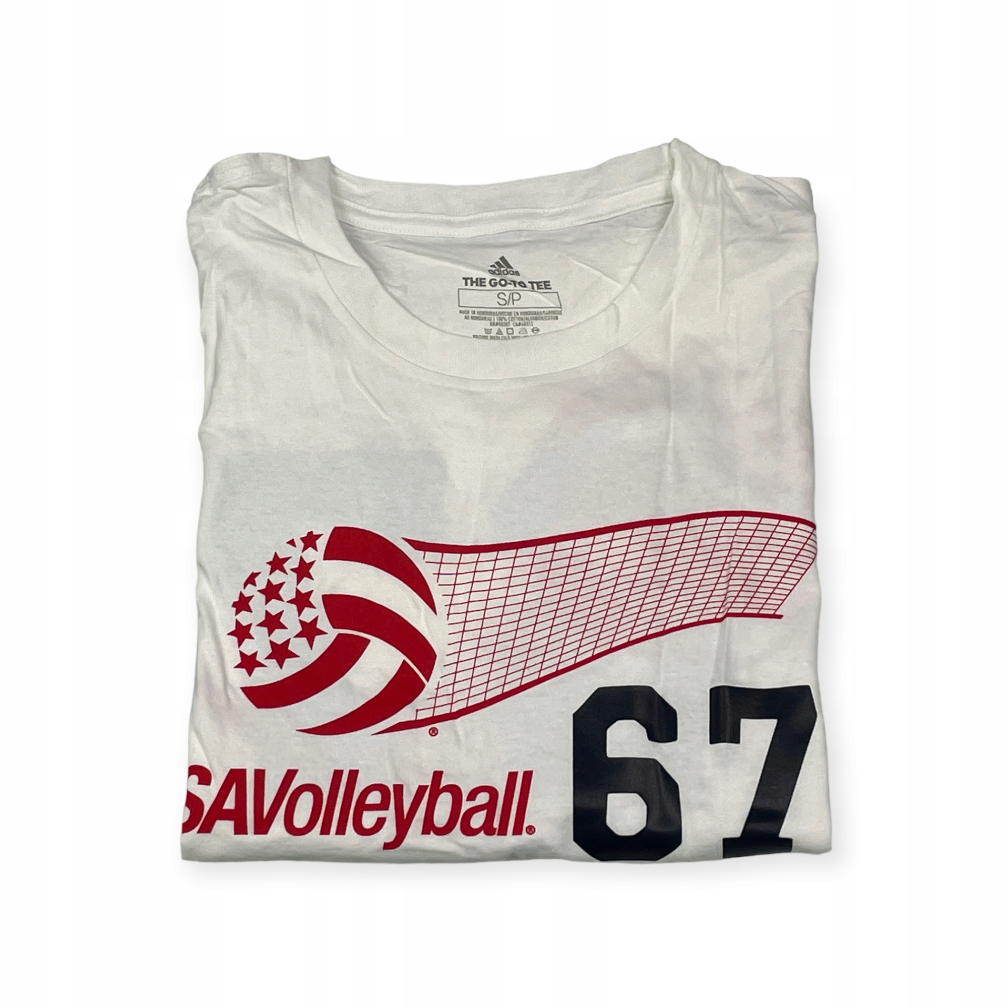 Koszulka męska biała ADIDAS VOLLEYBALL S 67 Rozmiar S