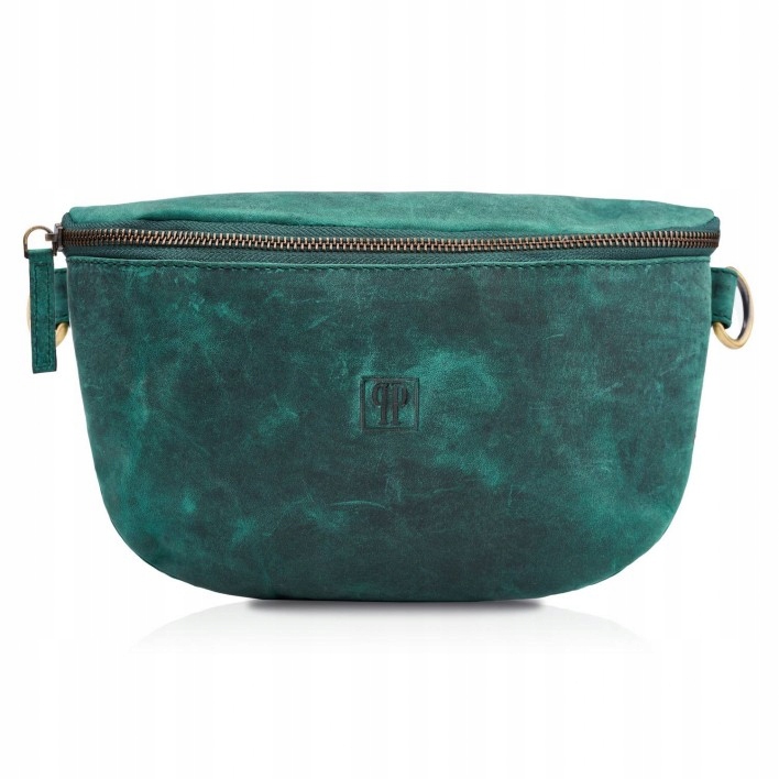 Ledvinka Dámský Kožený Vintage Zelený Paolo Peruzzi módní