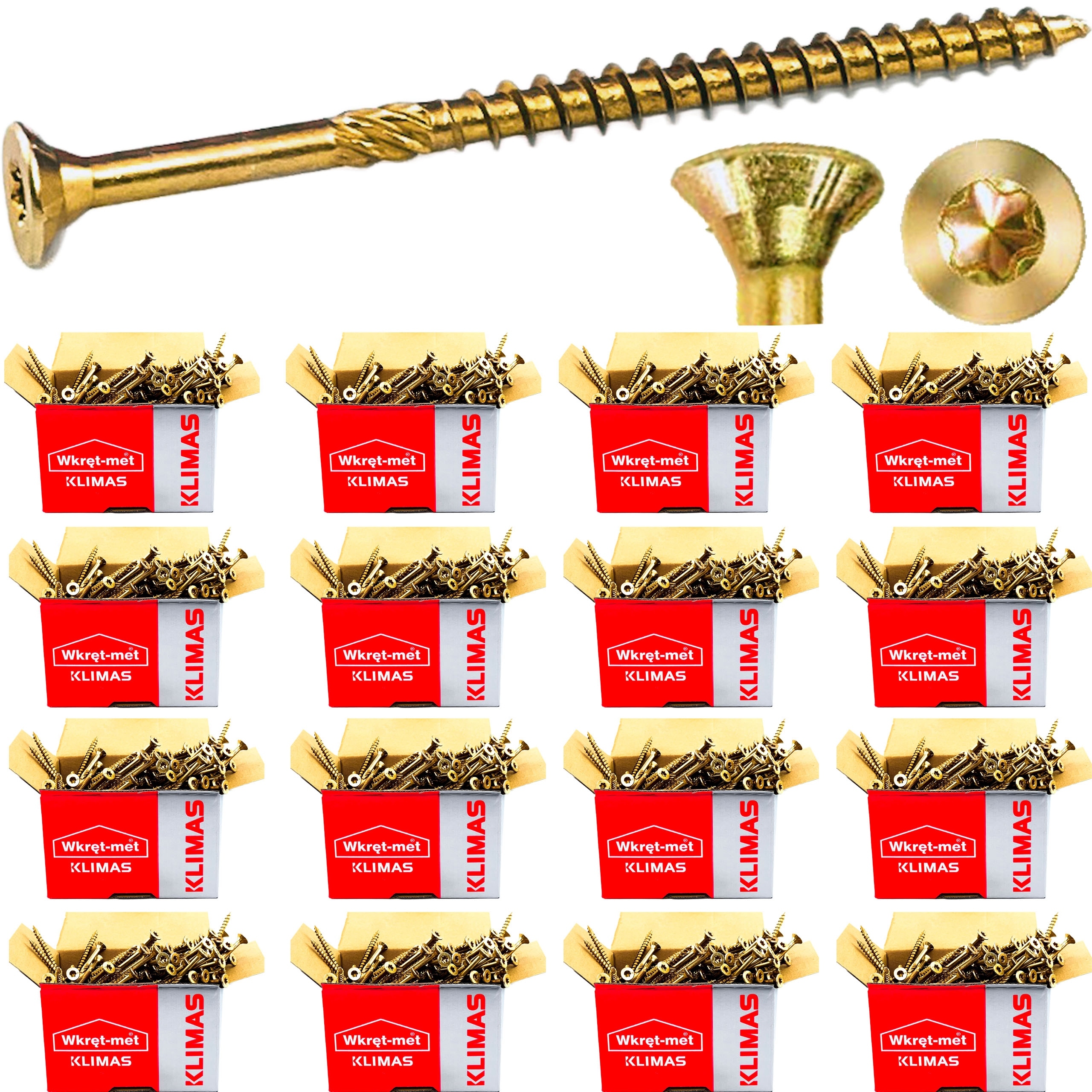 

Wkręty Ciesielskie Do Drewna 4,5x60 Torx 4000 szt