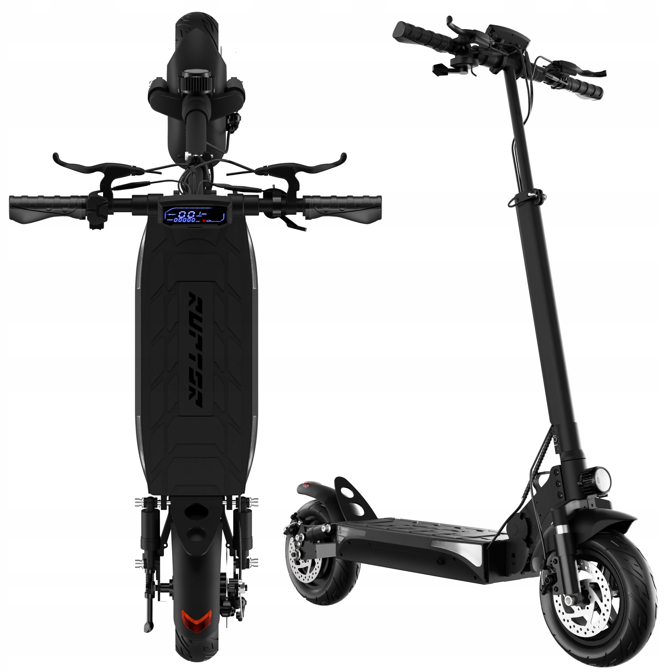 Pojazd Elektryczny Ruptor Monos L Black zasięg do 60km 10 cali 45km/h 500W