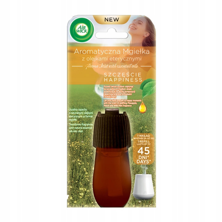 AIR WICK ELECTRIC ZAPAS AROMATYCZNA MGIEŁKA SZCZĘŚCIE 20 ML