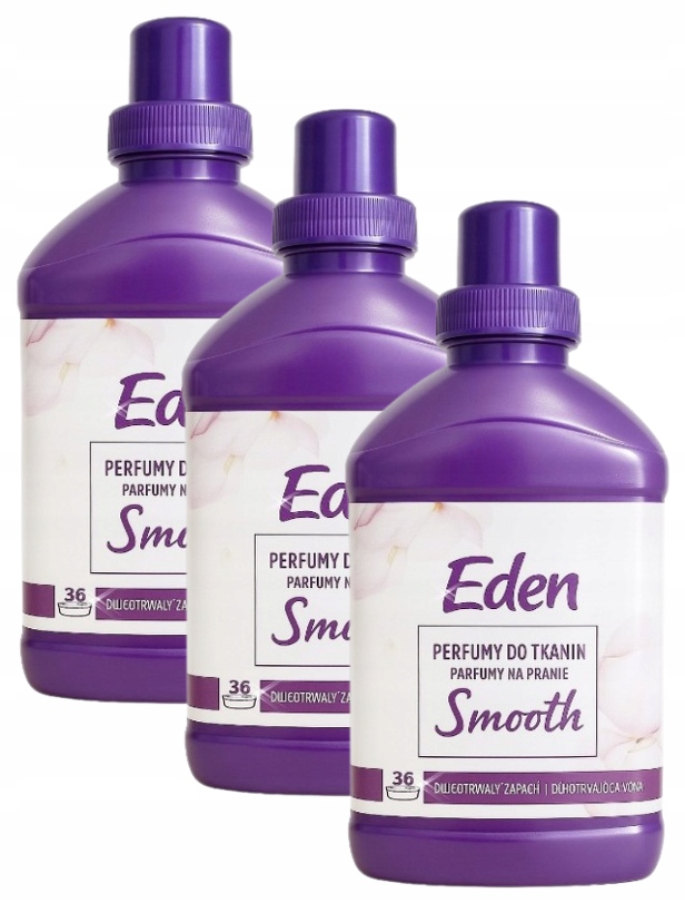 Levně Sada 3 x Tekutý parfém na prádlo Eden Smooth 3 x 720 ml 108 praní