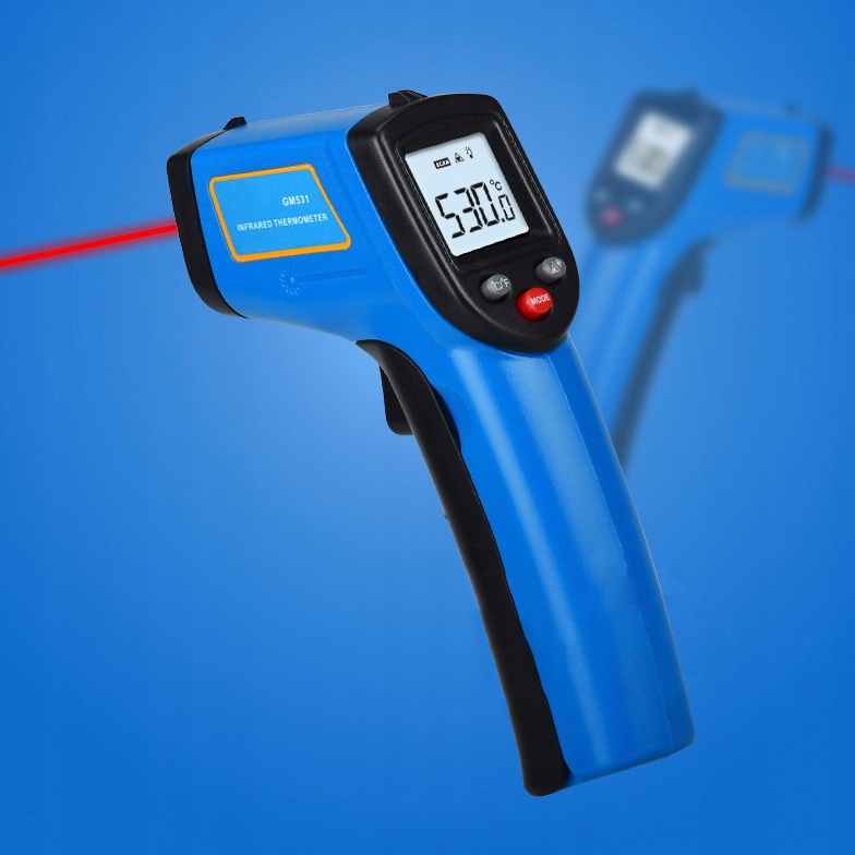 Pirometr TERMOMETR LASEROWY bezdotykowy do GASTRONOMI PRZEMYSŁU -50-400°C EAN (GTIN) 5905370212563