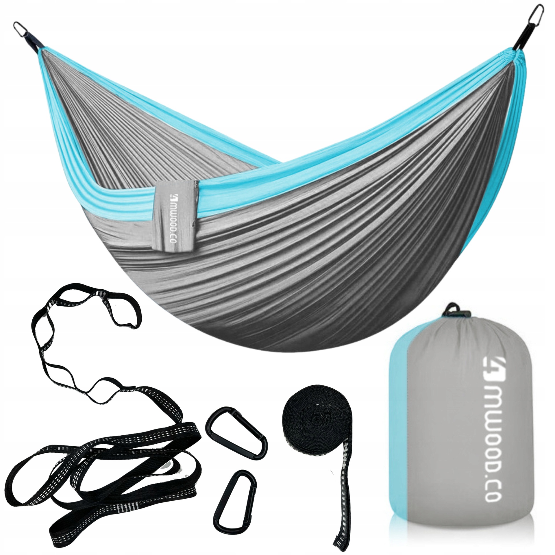 Hamak Huśtawka 2-OSOBOWY Turystyczny Ogrodowy Duży Lekki XXL 300KG