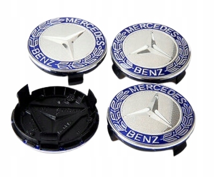 

4xDEKIELKI Mercedes 75MM Dekiel Komplet Do Felg