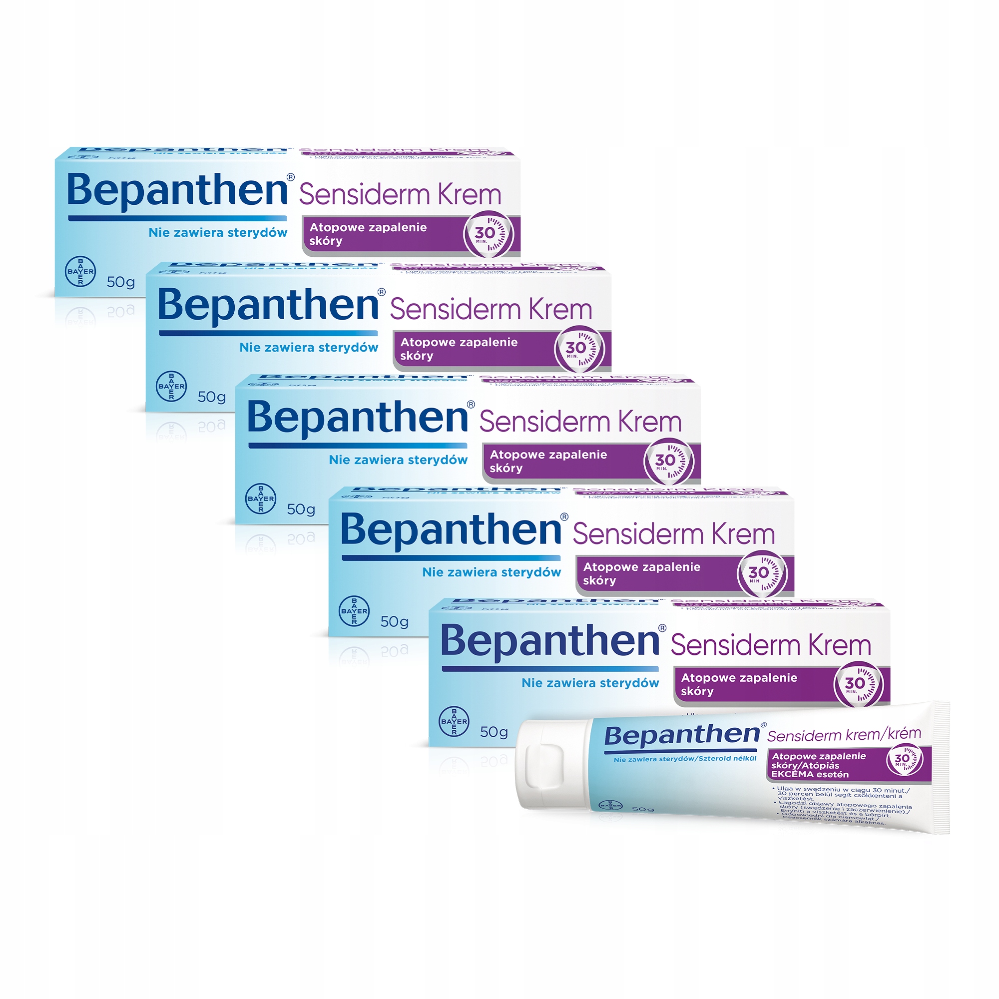 

Bepanthen Sensiderm Krem Zestaw 5x50g