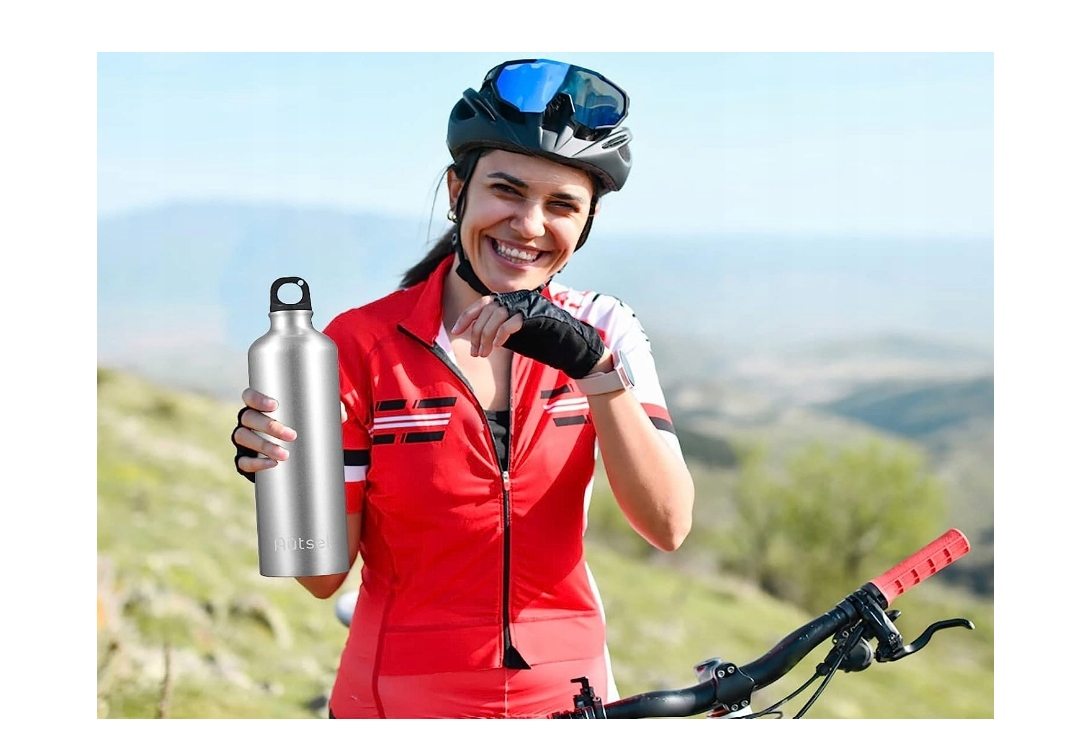 ALUMINIOWA SZCZELNA BUTELKA BIDON NA WODĘ POJEMNOŚĆ 1000 ML Marka inna