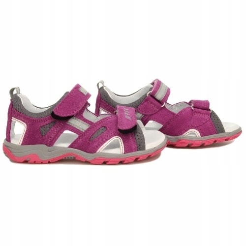 Sandały dziewczęce BARTEK ciemny róż r.38 Kolor różowy