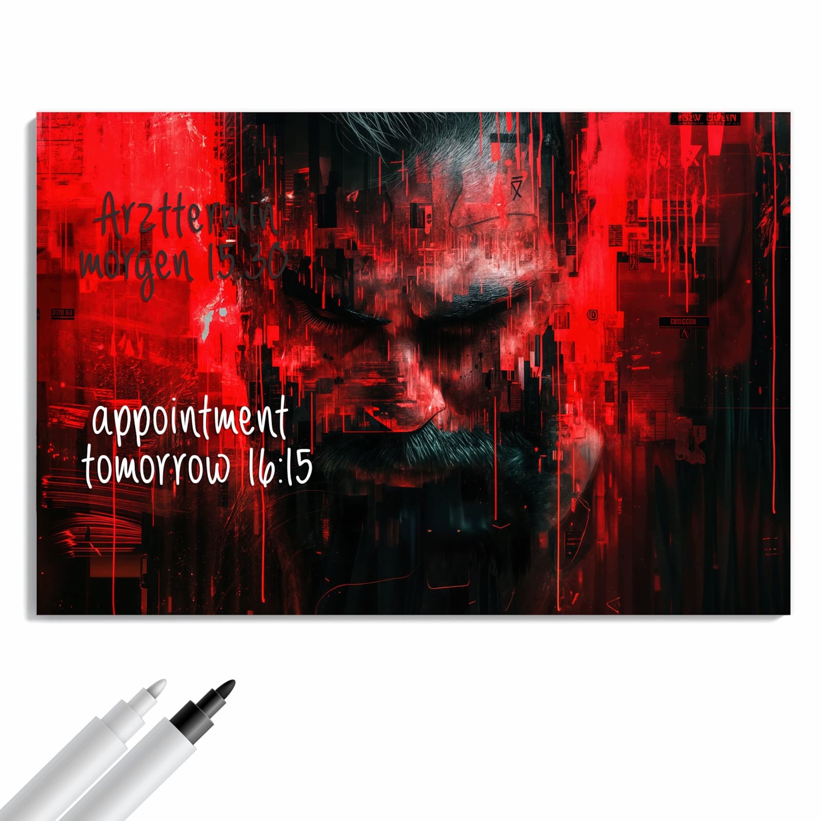 Magnetická tabule Abstraktní Cyfrový Umění 90 × 60 cm