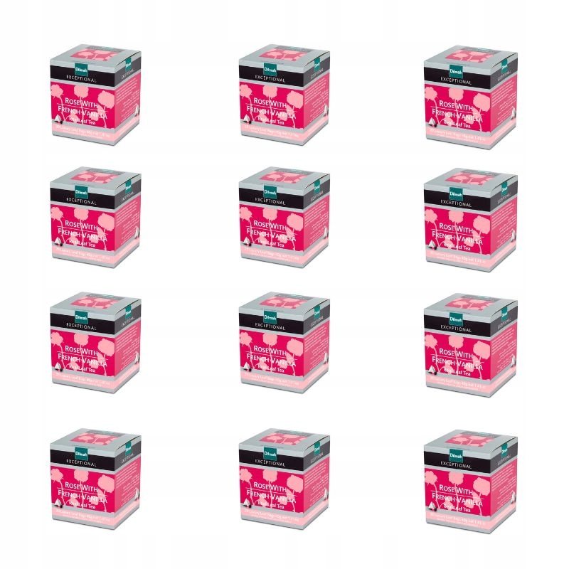Herbata czarna Dilmah Rose & Vanilla 12 sztuk