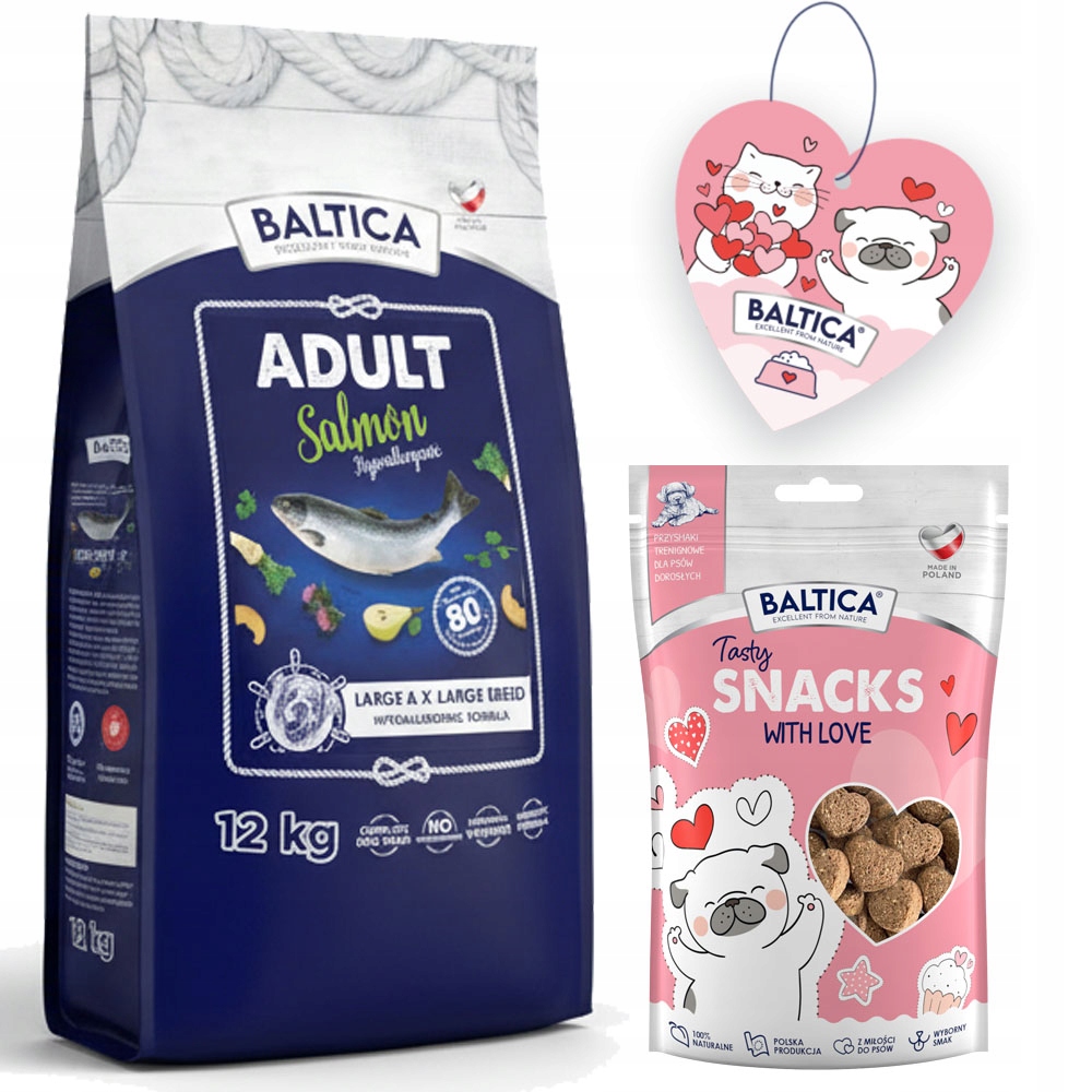 Levně Baltica Salmon Hypoallergenic L/XL 12 kg Hypoalergenní S Lososem Velkých Plemen