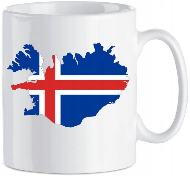 

Kubek nadruk Islandia Flaga 330 ml