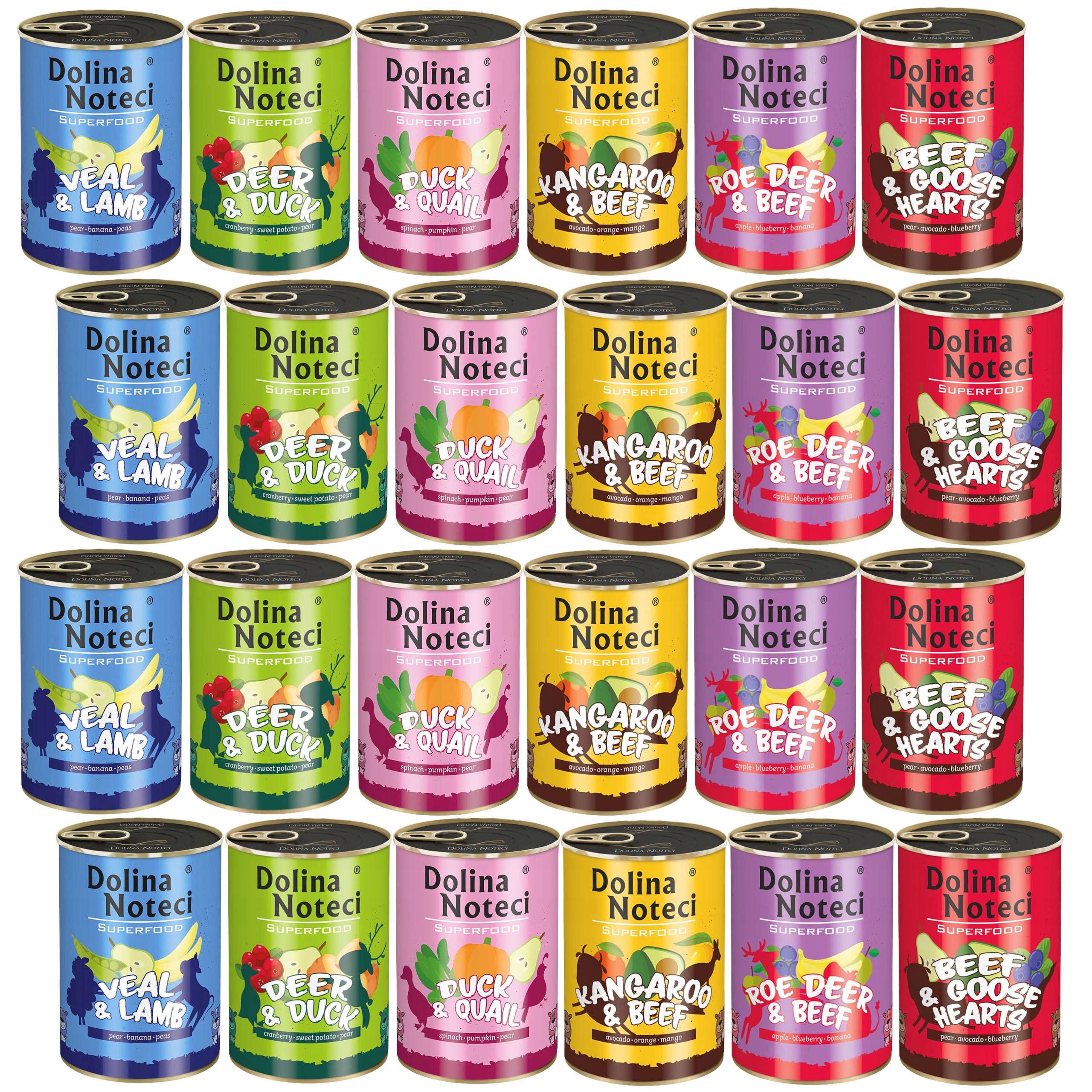 Levně Dolina Noteci Superfood Krmivo mokré pro psa mix chutí 24 x 400 g