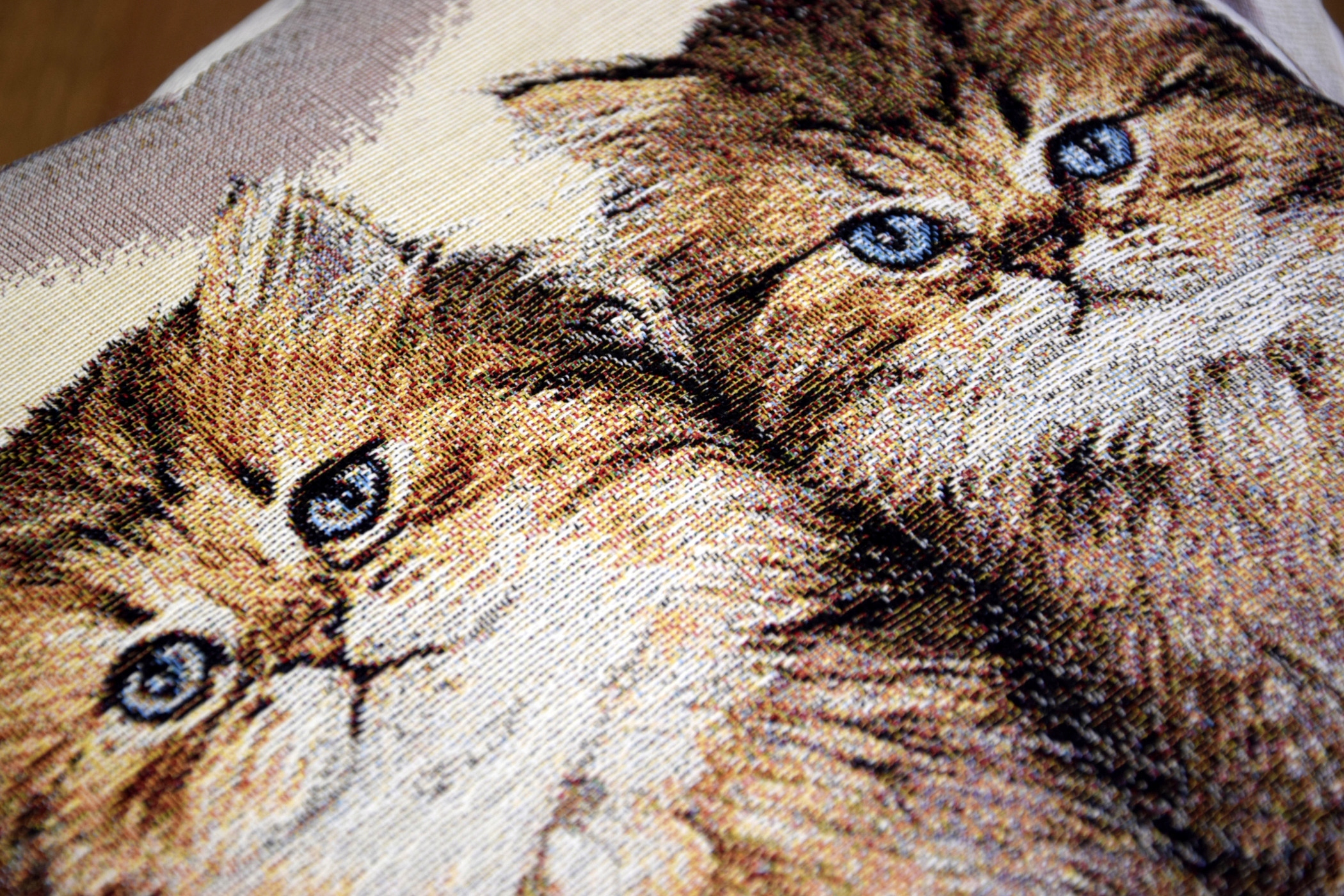 Gobelinowa POSZEWKA Dekoracyjna 42x42 Poszewki Dekoracyjne KOCURY DWA Marka inna