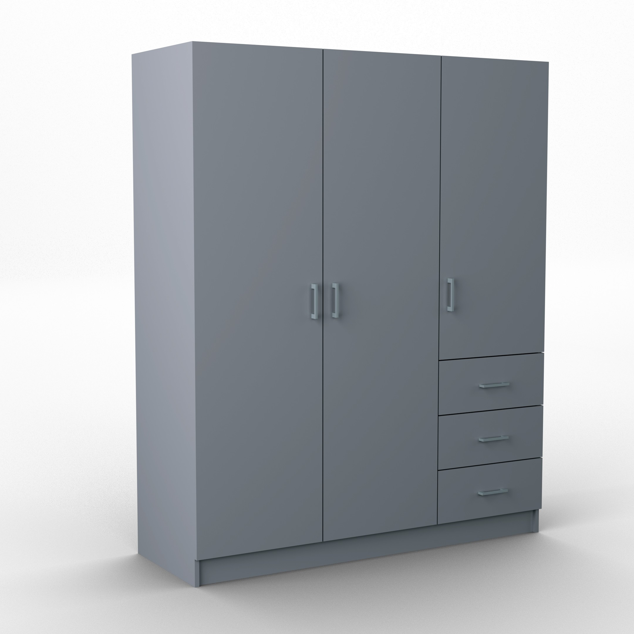 Skříň třídveřová Pinello 114 cm Výklopná Grafit