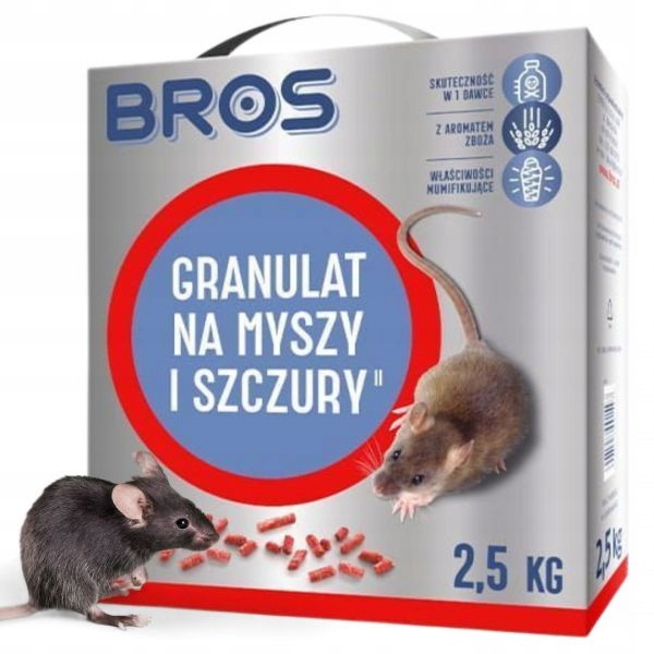 

Trutka na myszy i szczury Granulat Bros 2,5 kg