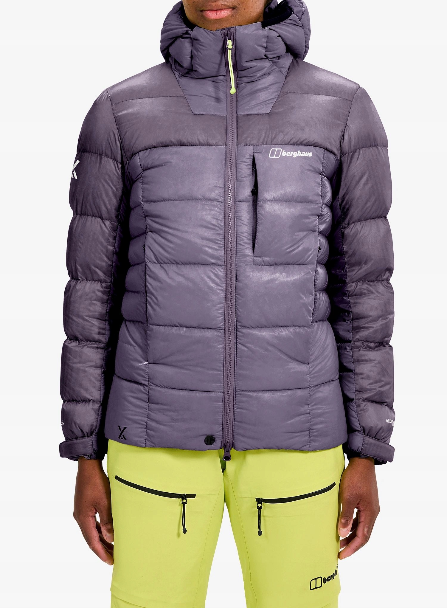 Dámská péřová bunda Berghaus Mtn Arete Ultra Down Hoody fialová planeta