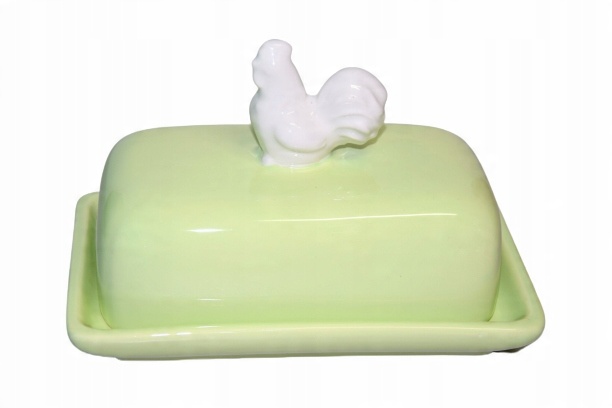 

Maselniczka Ceramiczna Zielona Z Kogutem