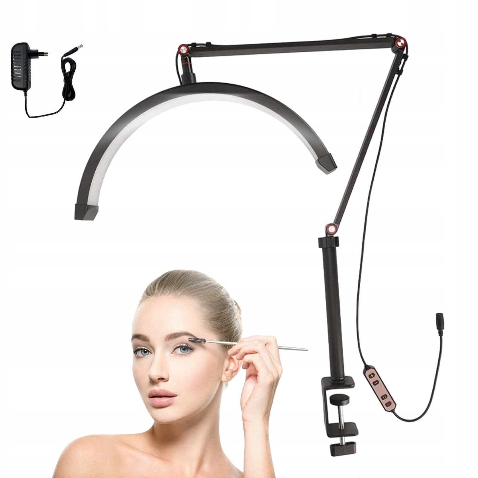 Krásná Led Lampa Se Svorkou C Půlměsíc 180 Diod, Přirozené Světlo