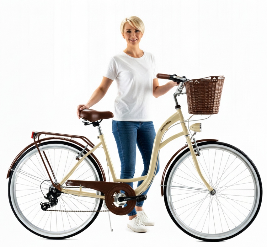 Rower miejski Dallas 26″ – aluminiowy, 7 biegów – damski/męski