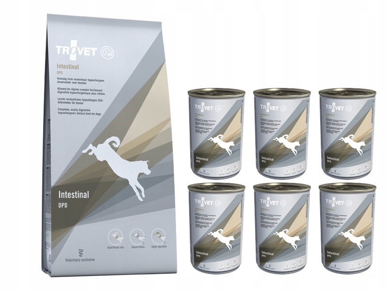 Levně Trovet Dog Dpd Intestinal 10 kg 6 x 400 g dieta střeva žaludek kachna