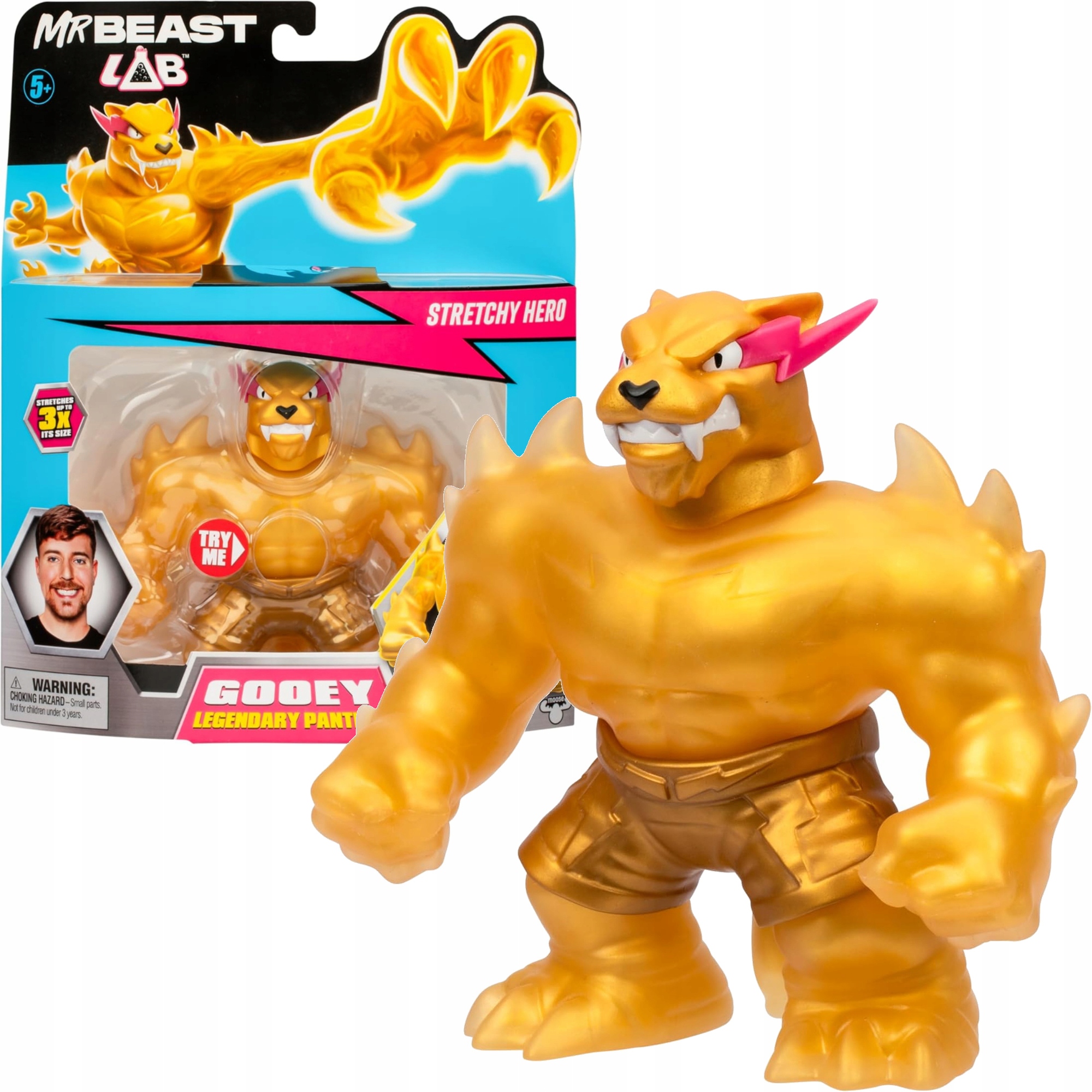 Mr. Beast Lab Goo Jit Zu Stretch Figure Legendary Panther 11
