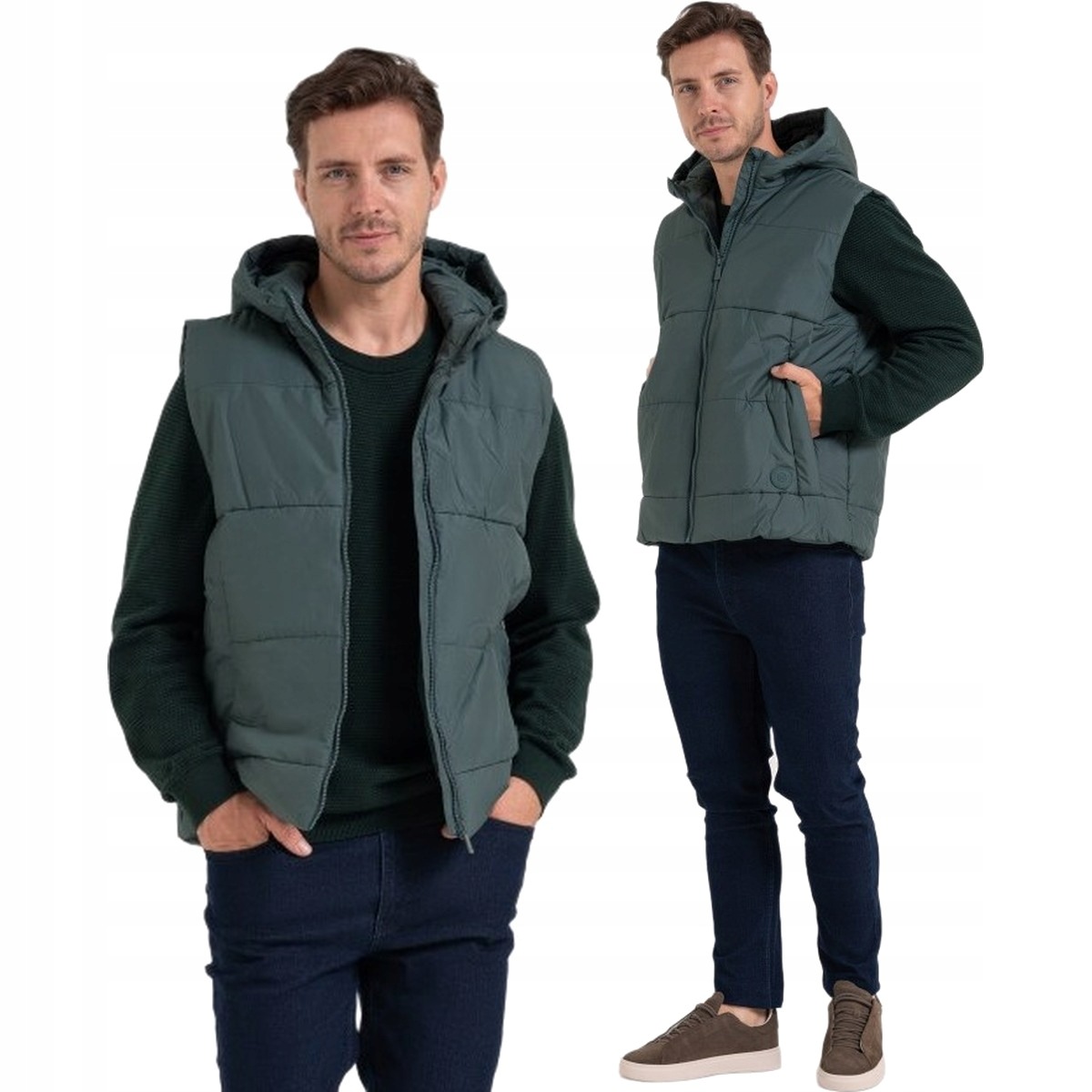 Pánská vesta Moraj OMW6000-001 tmavě zelená 2XL