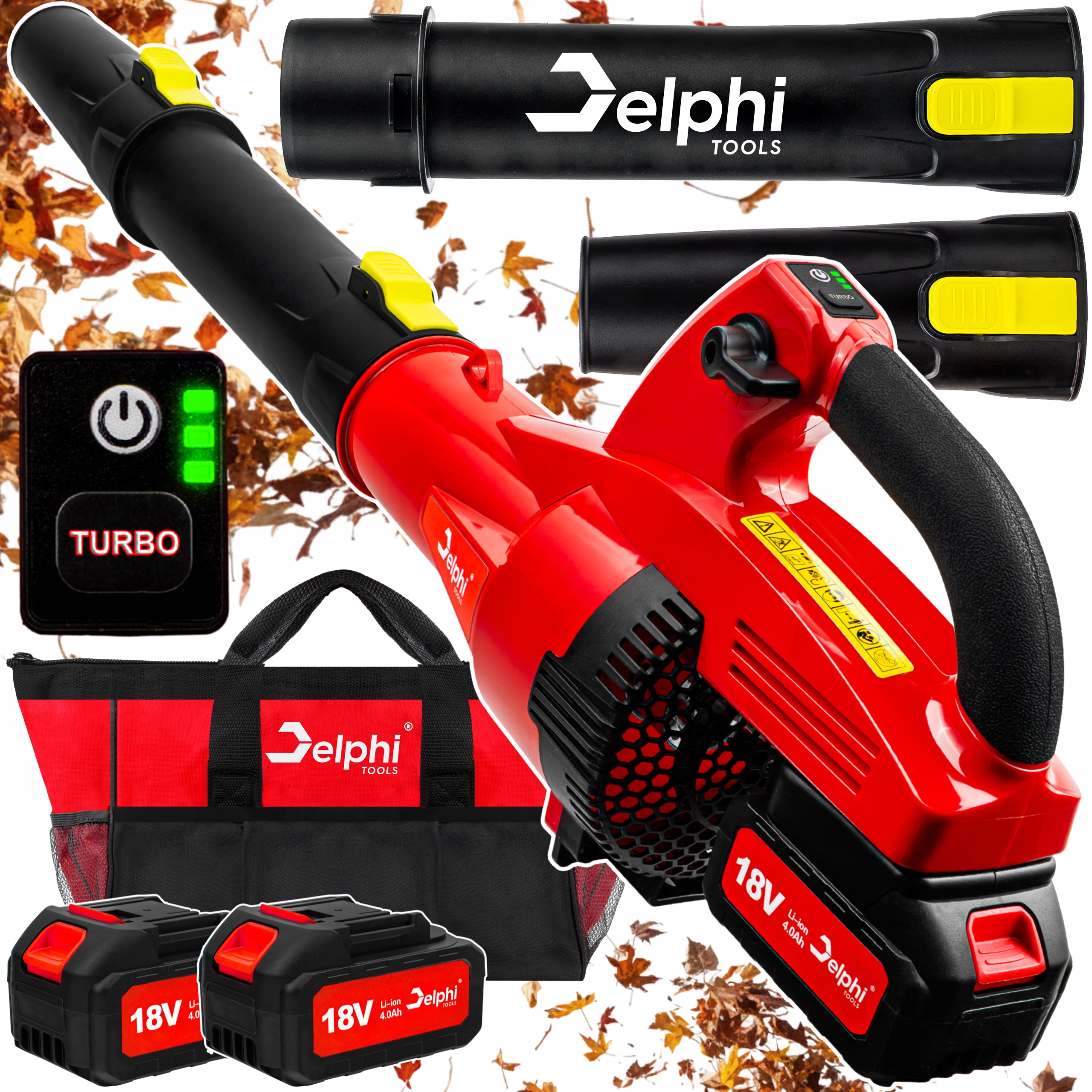 Akumulátorový fúkač listov Delphi Tools 300 l 2,05 kg