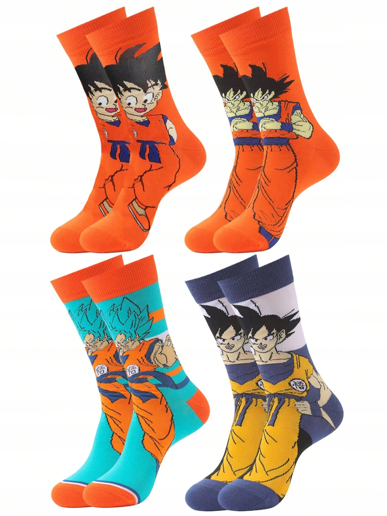 SHEIN 4PACK KOLOROWE SKARPETY (37-39)