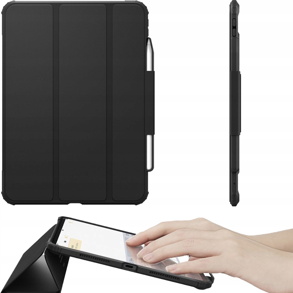 Pouzdro Spigen Stand Cover s flipem pro iPad Pro 11" 2025/2024, držák dotykové pero