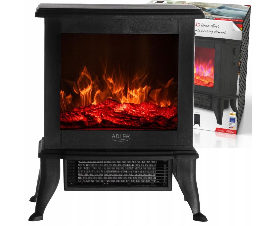 Adler Ad 7754 Elektrický krb 2 úrovne vykurovania: 1000 W 1800 W