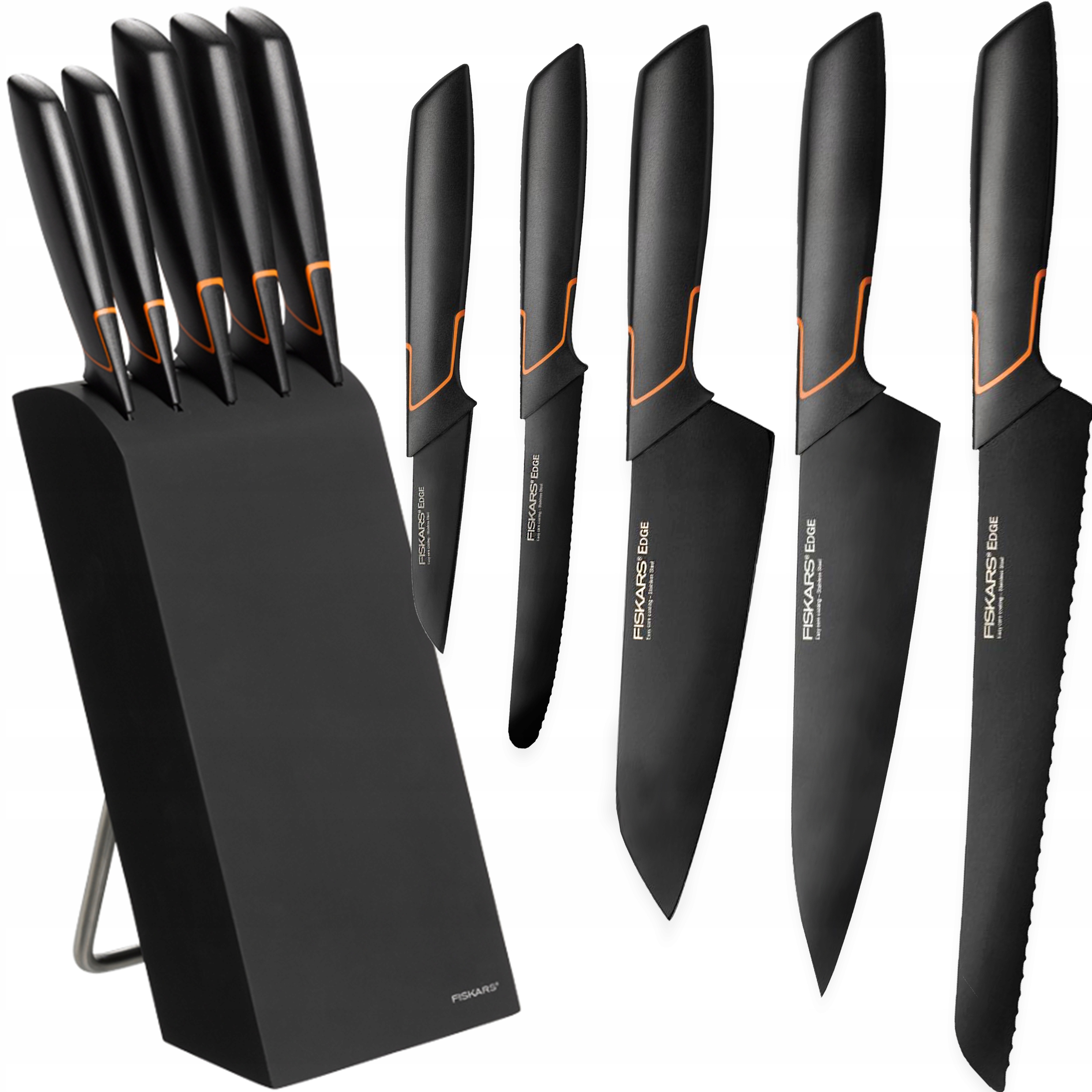 

Fiskars Zestaw 5 Noży Edge W Bloku 6el Tv 978791