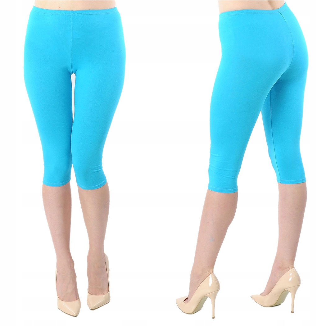 

458 Laemi Getry Legginsy Rybaczki Turkus XXXL 46