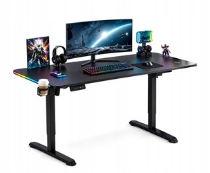 Biurko Elektryczne Gamingowe Triadyn GameBase 1407 140x70cm Carbon