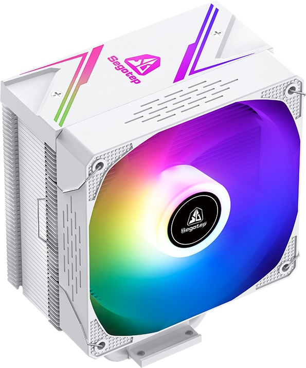 Bílé Chlazení Pro Procesor Amd Intel 6 Teplovodů 180W Tdp Argb Fan+top