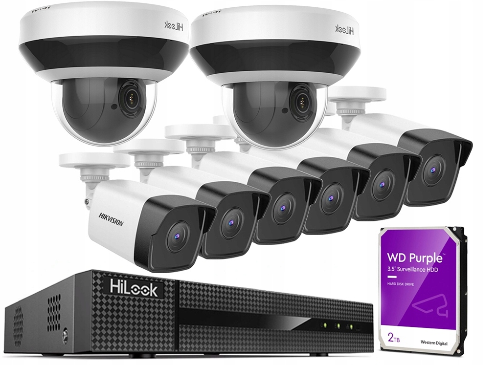 Monitorovací Sada HiLook By Hikvision Kamery 4MPX Ir Disk 2TB
