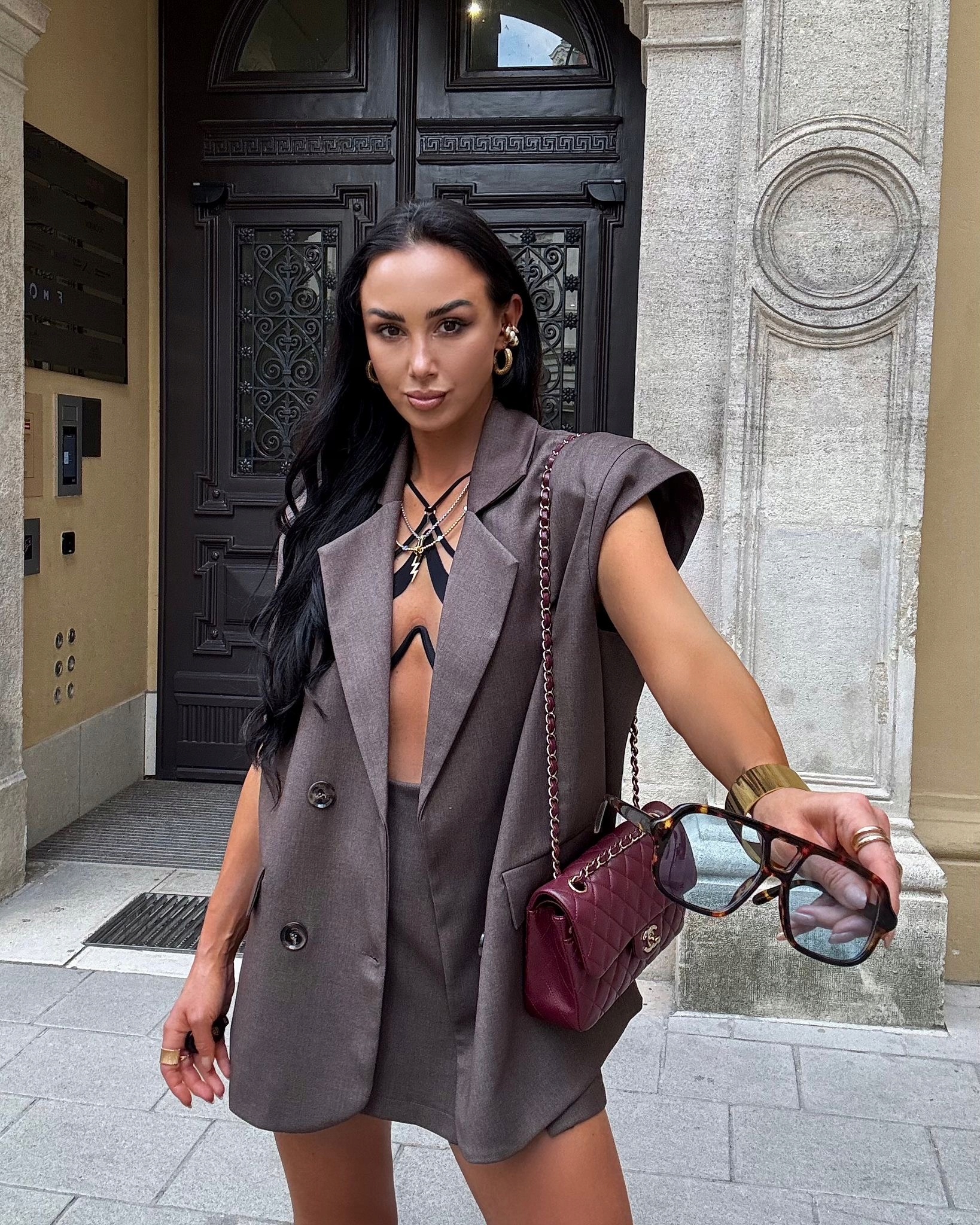 Štědrovečerní vesta La Milla Chocolate, vel Univerzální