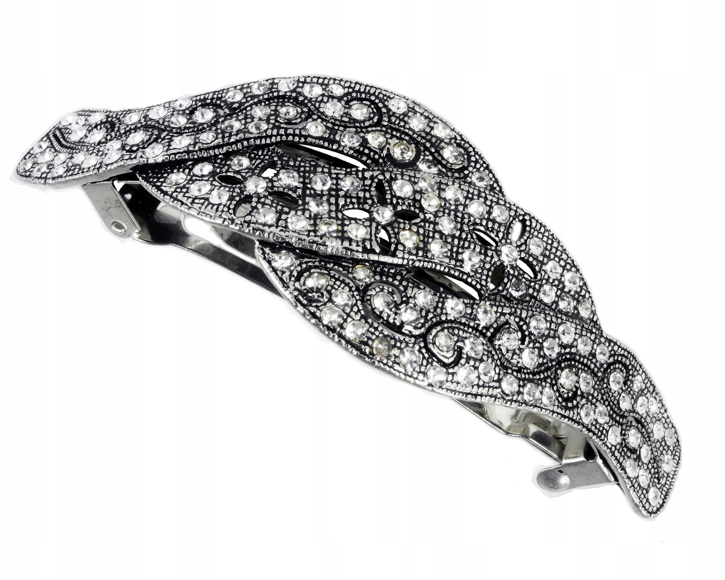 Velká Francouzská Spona Pěkná Spona S Krystaly Ozdobná Spona Do Vlasů