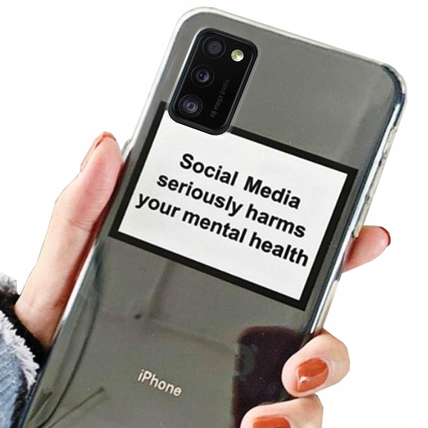 

etui do Samsung A41 case modne Social + szkło